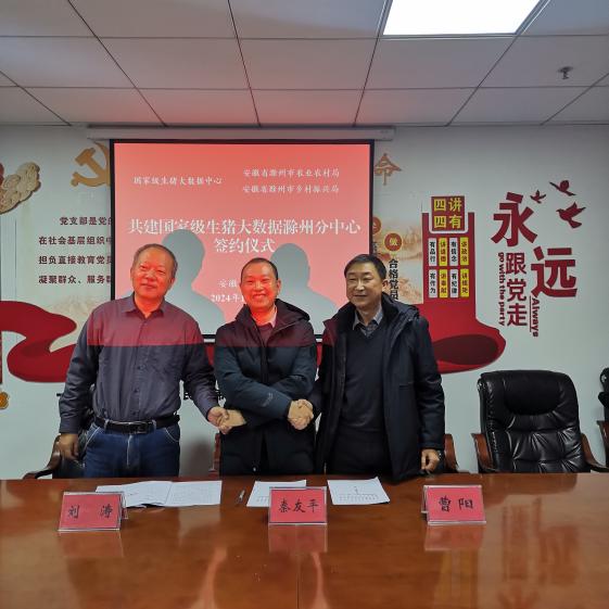 国家级生猪大数据中心滁州分中心正式建立